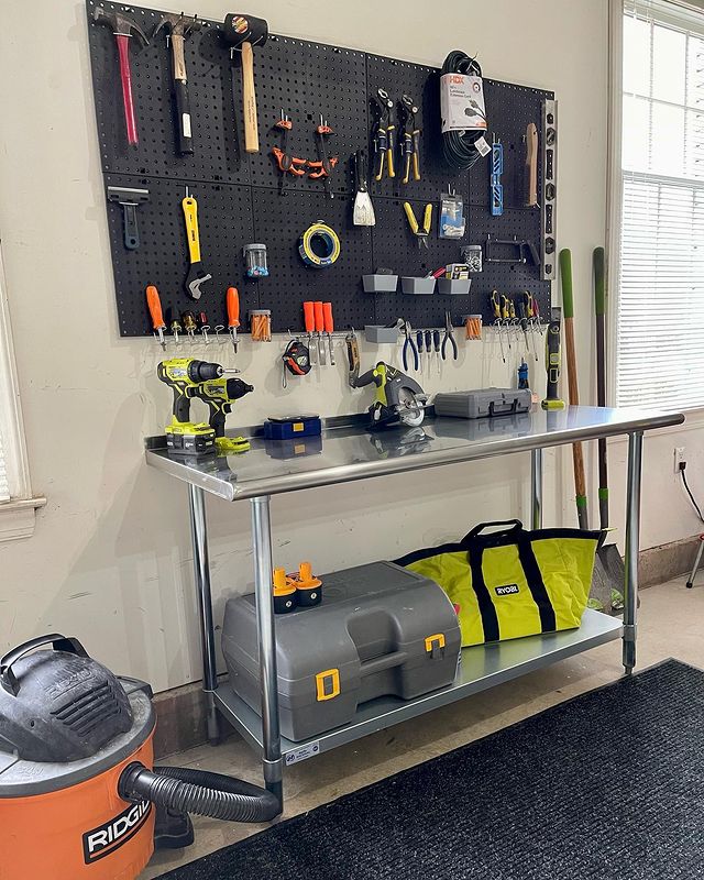 Started doing some spring cleaning. First stop - the garage!  It’s a work in progress but it’s coming along. 

#homedepot #amazonhome #amazonfinds #ryobi #garage #garageorganization #pegboard #shopvac #ryobipowertools #ryobitools #homeorganization #ourinteriorspaces #yourfabuloushome