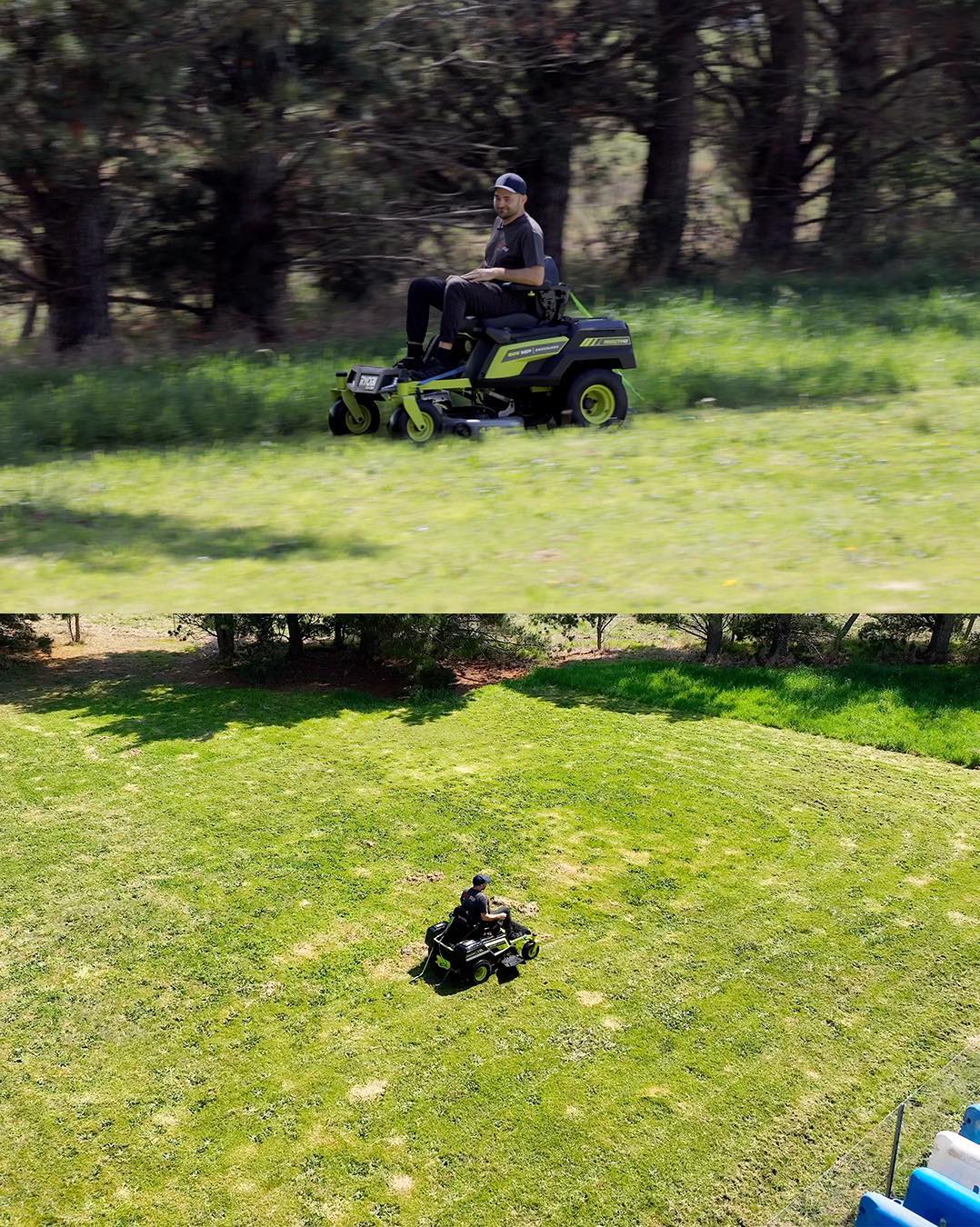 @mightycarmods puts the RYOBI 42' Lithium Zero Turn Ride-On mower to the test, tackling a large grassed area with ease.

Tag someone in the comments below who needs a RYOBI ride-on mower for their lawn! 

#RYOBIau #batterypowered #RYOBImade #RYOBIpowertools #rideonmower #lawncare