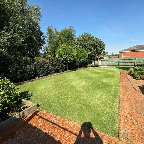 Wasn’t happy with the lawn after yesterday’s #mowjob. It was a bit spongy and scalpy after the PGR ran out out and too long between mows.

Gave it a hit with the ryobiau scarifier in 2 directions then gave it a double cut with the mower set a little lower than normal.
Just to reset the height and get rid of the sponginess.

I’ll hit it with some plantdoctorau gear in the next day or two to help it along.

Also removed the step for the cubby house. It was a shocker to mow and edge around.
Next to go is the Cubby house!

#backlawn #backyard #kikuyulawn #kikuyugrass #lawnrenovation #lawnleveling #lawnmower #manualmower #lawnmowing #lawncare #lawn #grass #enjoythemow #lawnobsession #lawnedging #mowjob #lawnporn #masportcleveland #masportmowers #masportmowersau #masportolympic #lawnporn #cylindermower #reelmower #reelmower