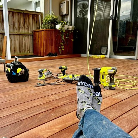 Wynn (Facebook) shows that he’s a true RYOBI fan by matching his socks to the tools used on his latest project 🙌

Join a group of like-minded #RYOBIfans today through the My RYOBI Facebook Community – head to the link in our bio now to learn more.

#RYOBIau #batterypowered #RYOBIpowertools #RYOBImade #community #MyRYOBICommunity
